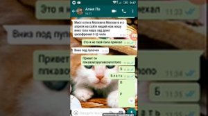 Смешная переписка с подругой в Ватсапе