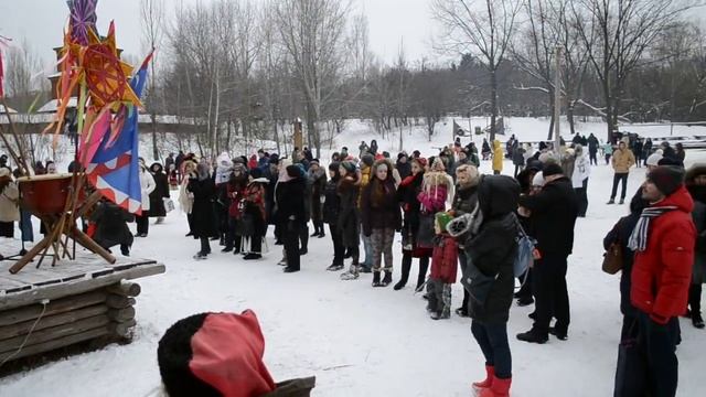 Рождество 2015 в парке Мамаева Слобода, Киев смотреть онлайн