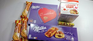 Асмр видео/ распаковка шоколада "Милка" и ещё других сладостей????