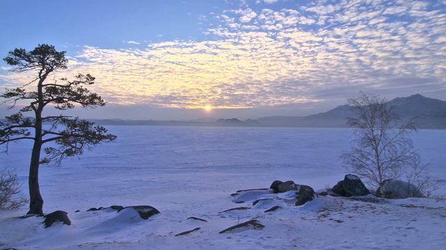 Заход солнца в облаках. Бурабай. [UHD 4K HDR10+] смотреть онлайн