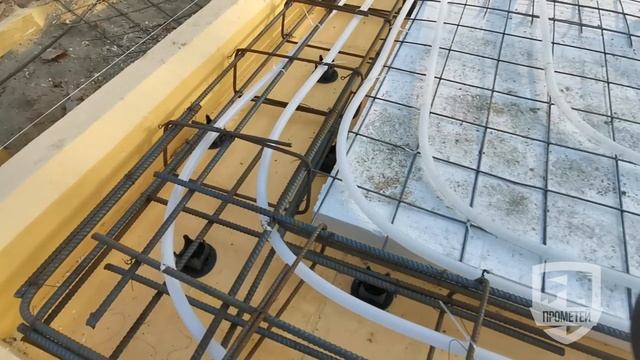 Утепленная шведская плита (УШП) в Хабаровске под каркасный дом. #4 - водопровод и теплый пол смотреть онлайн