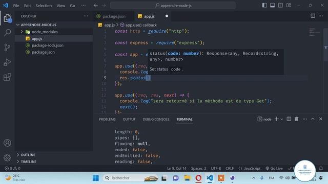 Node JS - #10 Comprendre le paramètre response смотреть онлайн
