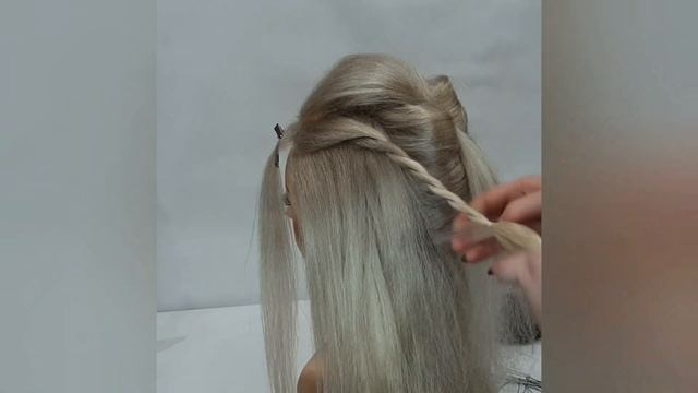 ●•●•КОРЗИНКА ИЗ ВОЛОС●•●• / ПРОСТО И ЛЕГКО/ BASKET OF HAIR смотреть онлайн