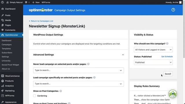 How to Trigger an OptinMonster Popup Campaign from a Button or Link in WordPress смотреть онлайн
