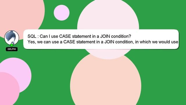 SQL : Can I use CASE statement in a JOIN condition? смотреть онлайн