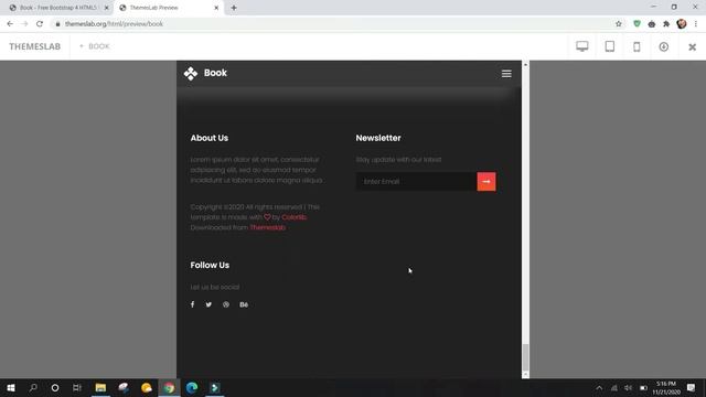 Book: Free Bootstrap 4 HTML5 Book Landing Website Template смотреть онлайн