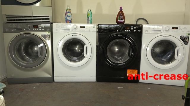 Spin Race - Hotpoint Smart Vs Hotpoint Experiance Vs Hotpoint Extra Vs Hotpoint At 1400rpm