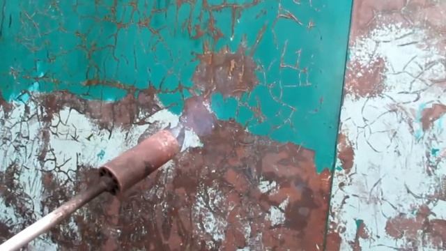 Как очистить гаражные ворота от старой краски. Способ два в одном. смотреть онлайн