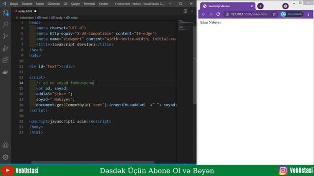 JavaScript Dərsləri-5/Yorum sətirləri-comment line(JS Kodlamağı Örgən!)2021 Yeni"JavaScript Classes смотреть онлайн