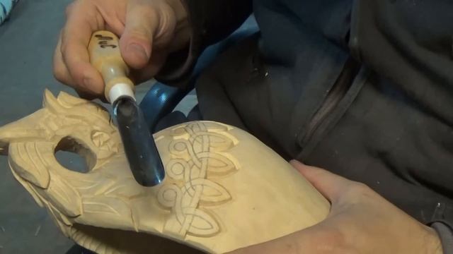Viking Drakkar. Кельтское плетение. Резьба по дереву смотреть онлайн