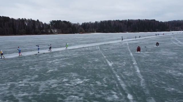 Лыжная гонка "Гуляй, равнина!" с высоты птичьего полета. смотреть онлайн