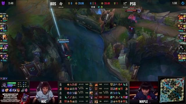 Team BDS vs PSG Talon – Hra 3 @ Worlds 2023 Play-in смотреть онлайн