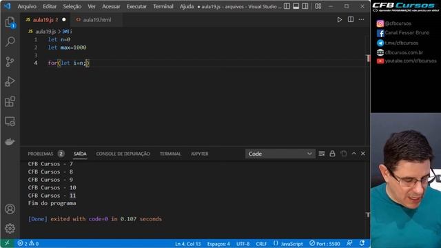 Entenda as declarações BREAK e CONTINUE em Javascript - Curso de Javascript Moderno - Aula 19 смотреть онлайн