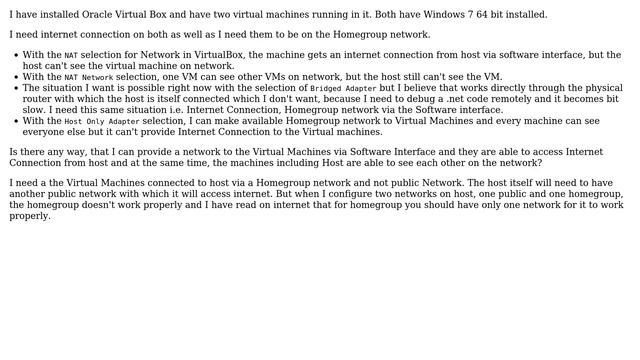 Oracle virtualbox networking via software router on host смотреть онлайн