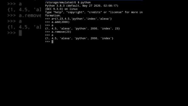 #7 Python Tutorial on Android mobile. * Set in python * смотреть онлайн