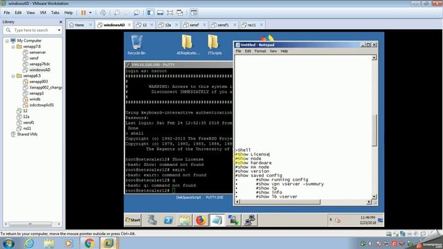 netscaler 12 IP address, file system and basic commands смотреть онлайн