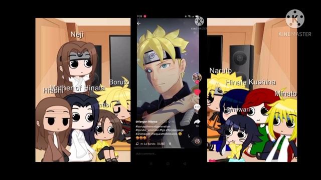 Naruto Family and Hinata Family reacts Boruto and Himawari l new intro and new outro l смотреть онлайн