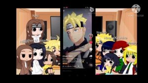 Naruto Family and Hinata Family reacts Boruto and Himawari l new intro and new outro l