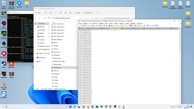 Telegram Üye Çekme Yazılımı Numaları Bölerek kullanma PART-5 смотреть онлайн