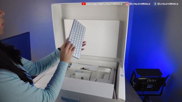 Apple iMac 24” M1 2021 (Blue) 4.5K Retina Upgrade: Unboxing & Desk Setup смотреть онлайн
