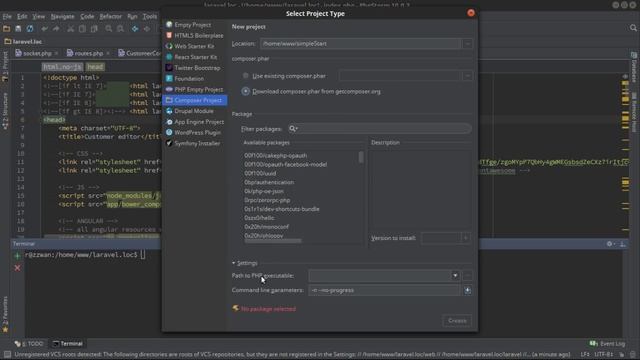 1.1 Laravel 5 Quick Start. Simple Install With PhpSotrm смотреть онлайн