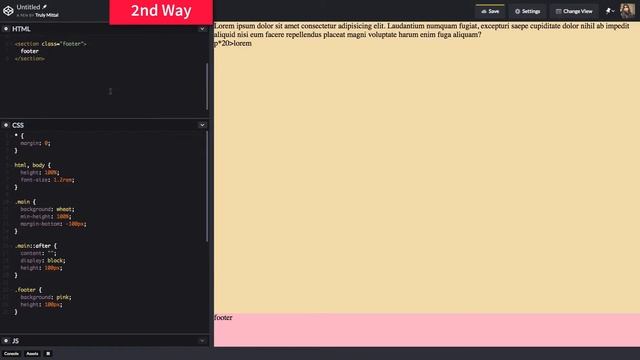 Sticky Footer ? 3 Ways ? only CSS смотреть онлайн