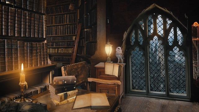 Хогвартс  ?  [АСМР] Окно и дождь ⚡ Гарри Поттер
