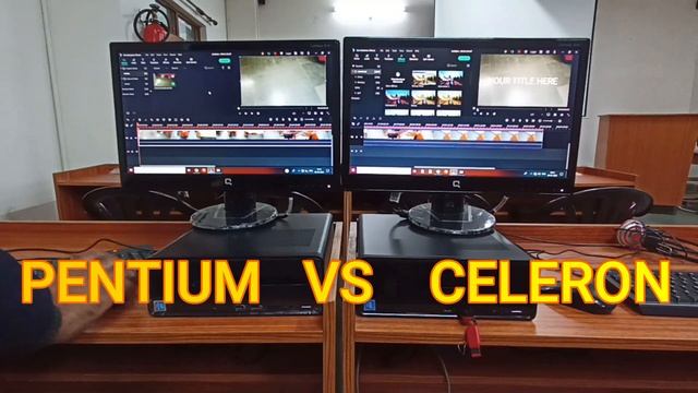 PENTIUM GOLD VS CELERON VIDEO EDITING FILMORA TEST | PENTIUM VS CELERON SPEED TEST смотреть онлайн