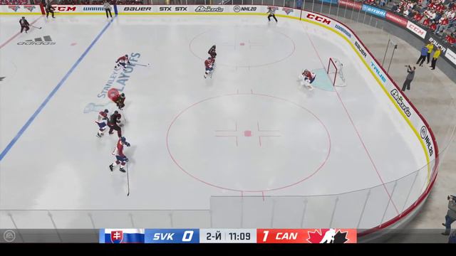 NHL™ 20 Прохождение # 2 Играем за Канаду! Кубок мира. 1/4