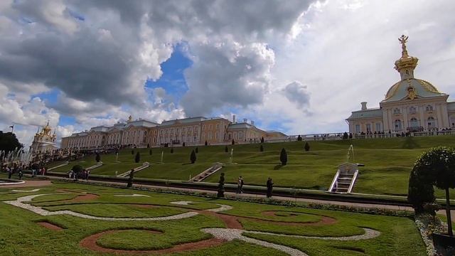 Петергоф//музей//фонтан Самсон смотреть онлайн