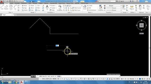 AutoCAD 2015 - Ukaz LINE смотреть онлайн