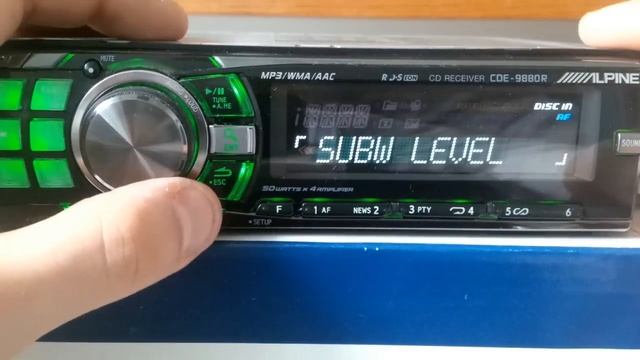 Alpine cde 9880 audio functions смотреть онлайн