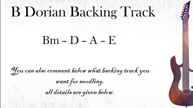 B Dorian Backing Track | 100Bpm | Bm Backing Track | Guitar Backing Track.
