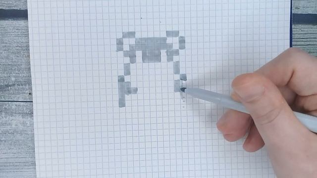 Как рисовать по клеточкам - ХОМЯКА / Рисунки по клеточкам милый хомячок поэтапно / Лайк АРТ смотреть онлайн