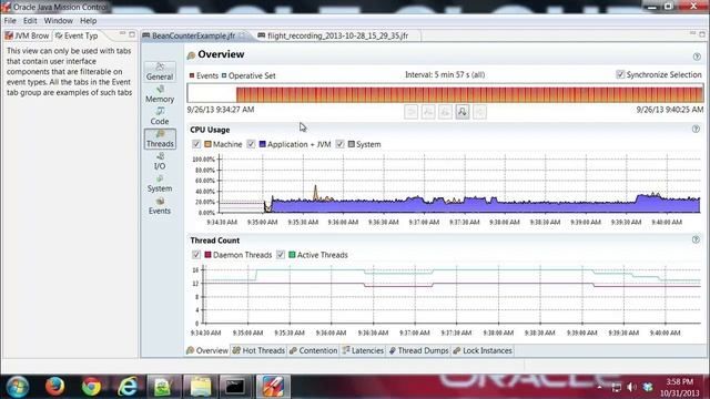 Flight Recorder Threads Tab смотреть онлайн