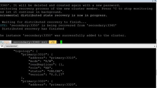 MySQLInnoDBCluster Replication смотреть онлайн