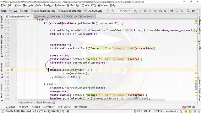 16. Multiple Choice Quiz App with SQLite Integration Part 16 - Custom Dialog - Android Tutorial смотреть онлайн