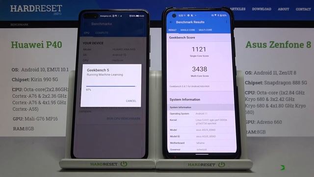 HUAWEI P40 VS ASUS Zenfone 8 Performance Test – Geekbench 5 CPU Benchmark Performance Test смотреть онлайн