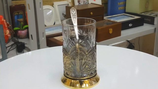 Подстаканник латунный "Русское чаепитие" 10*11*9 см смотреть онлайн