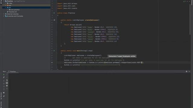 Java 8 | forEach loop смотреть онлайн