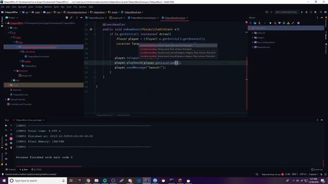 Spigot Plugin Development - 12 - Teleport Bow Plugin ? смотреть онлайн