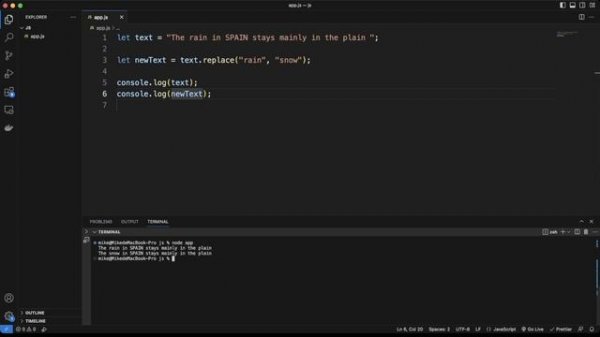 JavaScript | Replace Method | Tutorial For Beginners