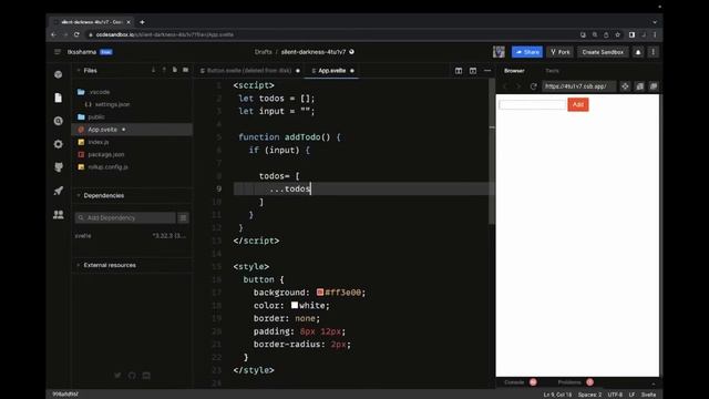 Svelte JS sandbox examples || Play with Svelte JS #13 смотреть онлайн