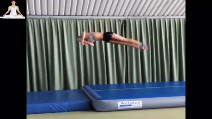 Гимнастка . Сальто. смотреть онлайн