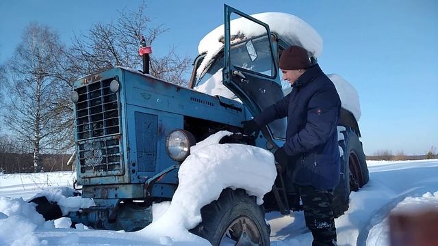 ЗАПУСК ТРАКТОРА МТЗ 82 ЗИМОЙ в 2022 году смотреть онлайн