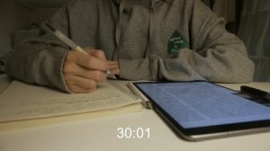 1 hour STUDY WITH ME, calming piano music, real time + countdown 一緒に勉強