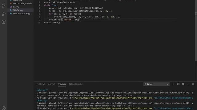 Face Detection in Python Using a Webcam смотреть онлайн