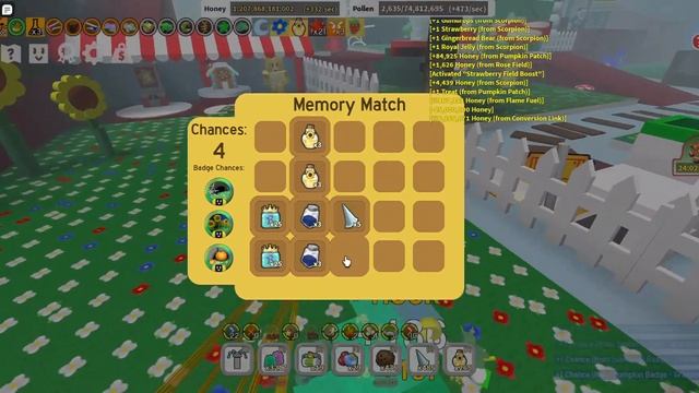 the luckiest odds in extreme memory match *moments* | Bee swarm simulator смотреть онлайн