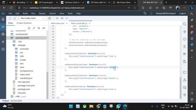VizFrame Chart in UI5 using local JSON or OData | SAP UI5 Projects смотреть онлайн