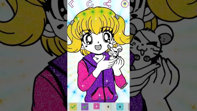 Anime Glitter Color by Number: Adult Coloring Book For Android смотреть онлайн